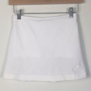 Adidas Girls White Tennis Skirt Size Small